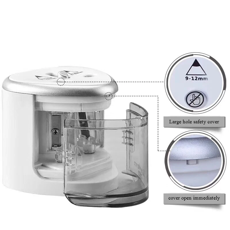 TENWIN 8004 Đôi Lỗ Điện Gọt Bút Chì Nhà Trường Văn Phòng Của Gọt Bút Chì Học Sinh Đồ Dùng Văn Phòng Phẩm