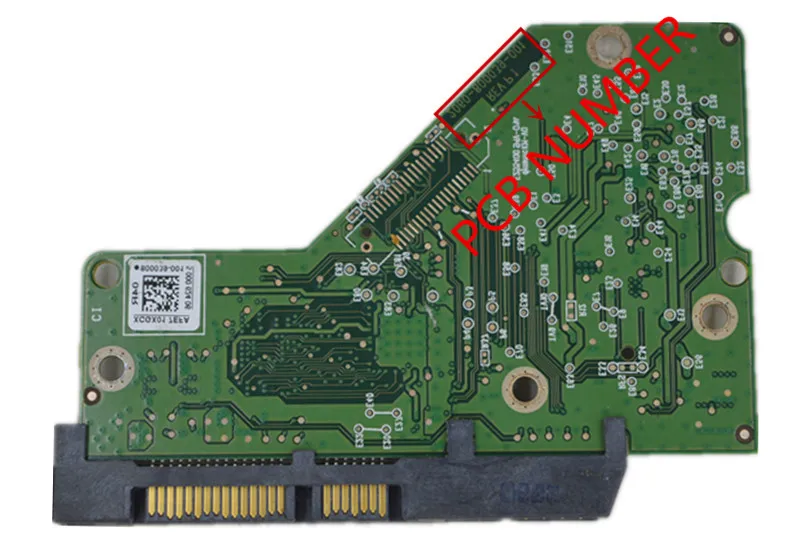 2060- 800039 -001 REV P1 / Płytka drukowana dysku twardego komputera stacjonarnego Western Digital / 2060 800039   001 / 800039 -101 800039 -401