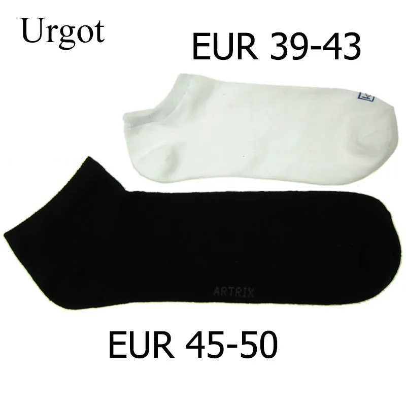 Urgot 10 Uds = 5 pares de Calcetines de algodón para Hombre, Calcetines grandes de talla grande 45,46,49,50, Calcetines tobilleros de negocios, Calcetines clásicos para Hombre