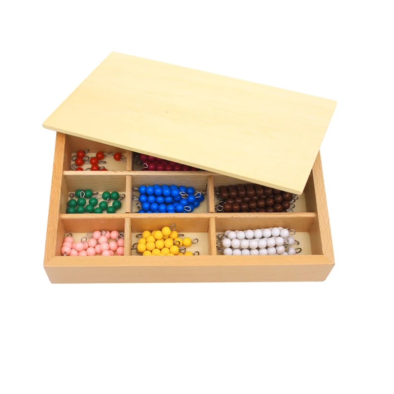 Đồ Chơi Trẻ Em Montessori Chất Liệu Gỗ Giáo Dục Đồ Chơi Nhiều Màu Sắc Máy Kiểm Tra Bảng Hạt Đồ Chơi Toán Học Thời Thơ Ấu Mầm Non Đào Tạo