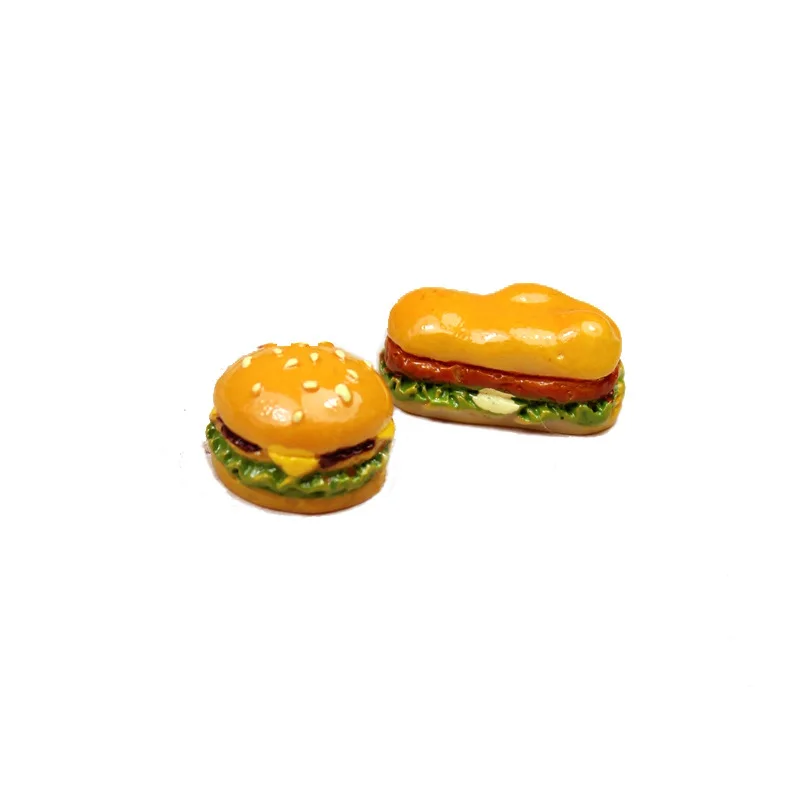 8 pezzi mini simulazione cibo per bambola giocattoli da cucina per bambini miniature di case delle bambole giocattolo classico giocattolo per hamburger