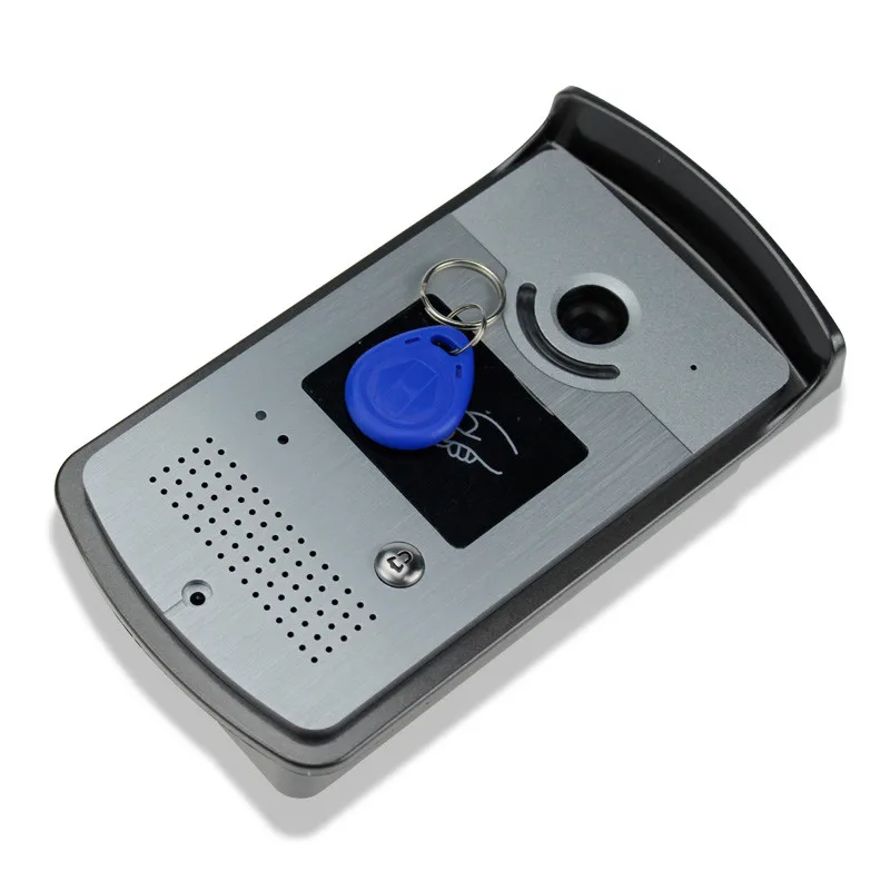 Sistema de intercomunicação para máquina de entrada, vídeo e interfone para portas ao ar livre, campainha, câmera com visão noturna cmos, leitor de cartão