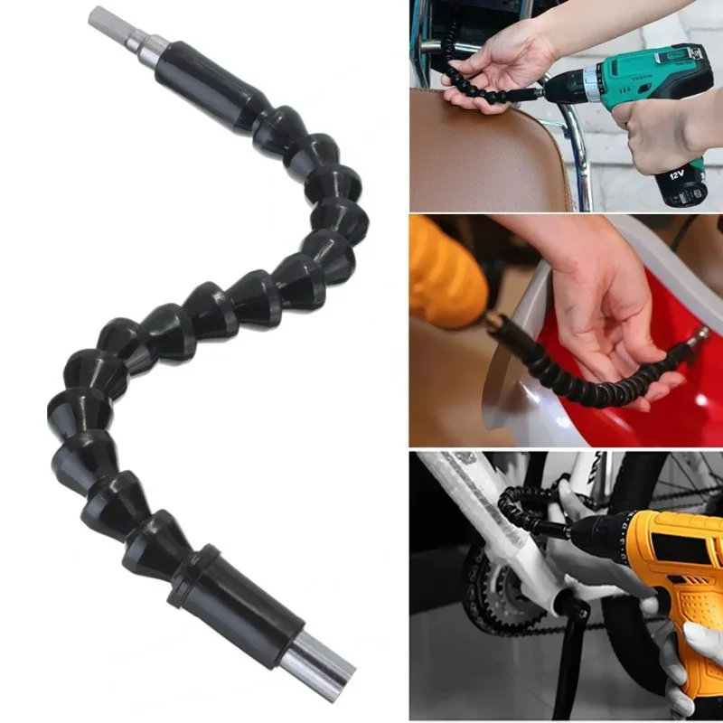 1/4 ''/6.35mm elastyczny wałek wiertniczy sześciokątny łączy 295mm śrubokręt z przedłużeniem bity drążek akcesoria do elektronarzędzi