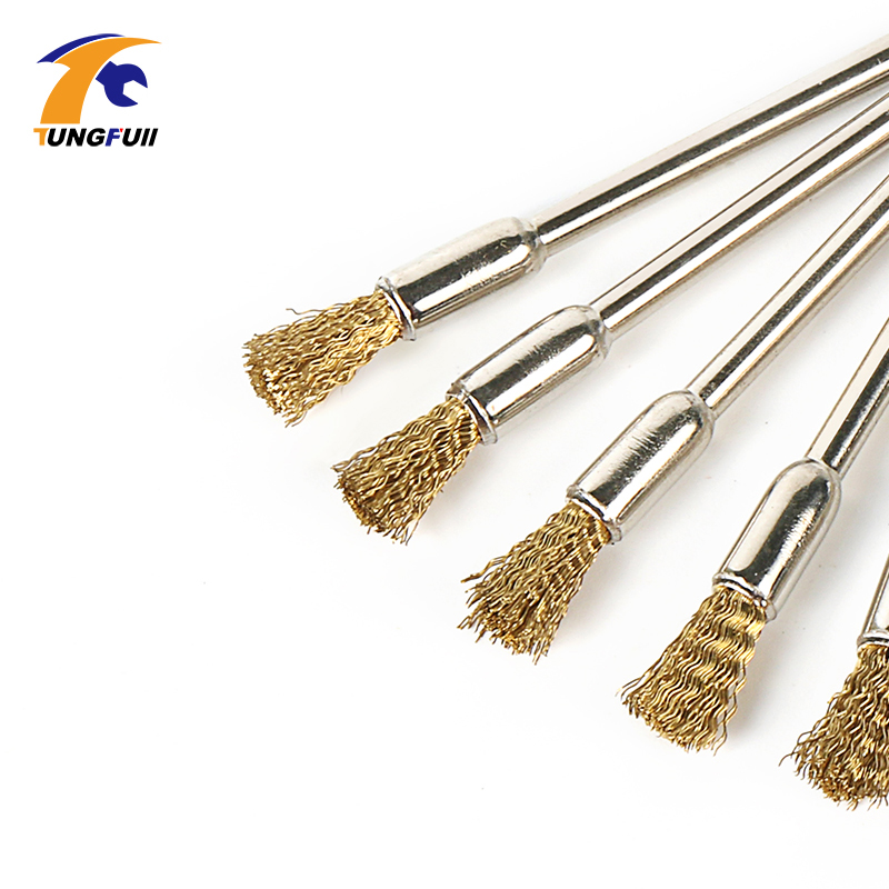 15pcs Brass Wire Wheel Cup Brush Set Brass Brush For Die Grinder Rotary Electric Tool  Polishing Brush Mini Drill Rust Removal