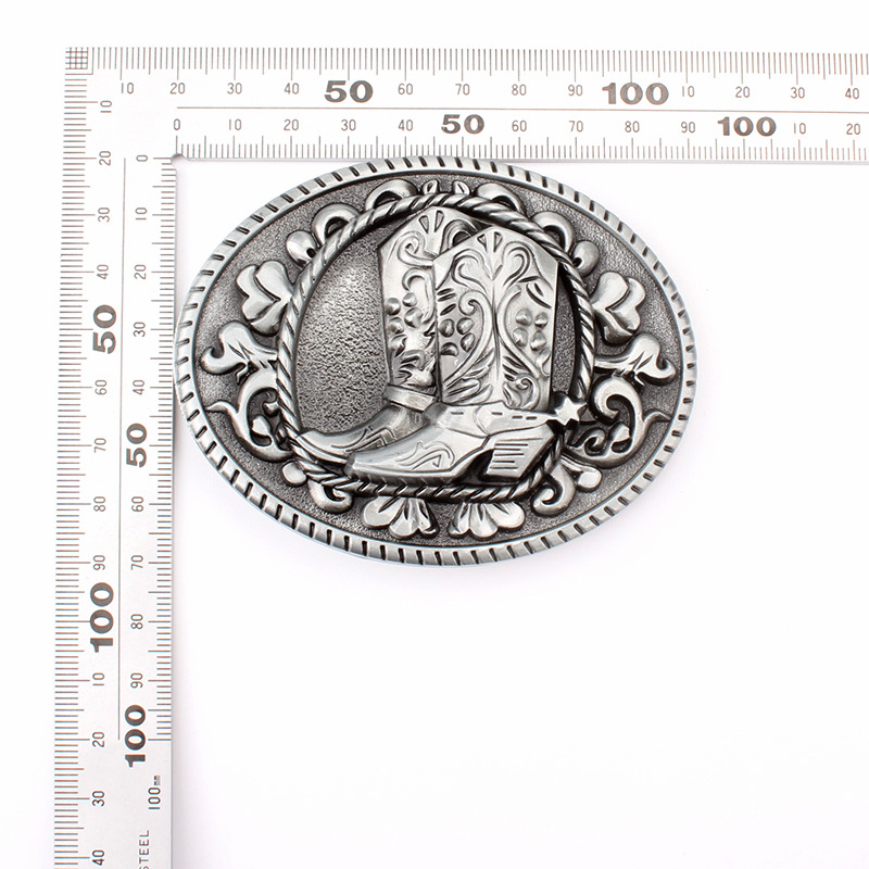 Klassiker beliebte Stiefel Muster Cowboy Gürtels chnalle Legierung