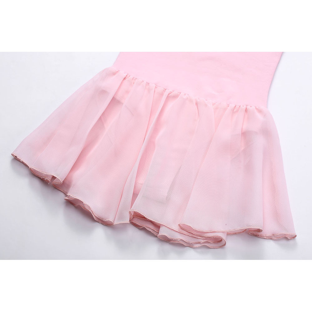 Vestido de balé rosa infantil collant tutu dança trajes collant de balé para menina bailarina