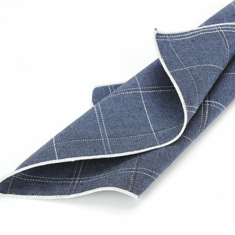 Мужские носовые платки в клетку, 100% хлопок, цвет в ассортименте