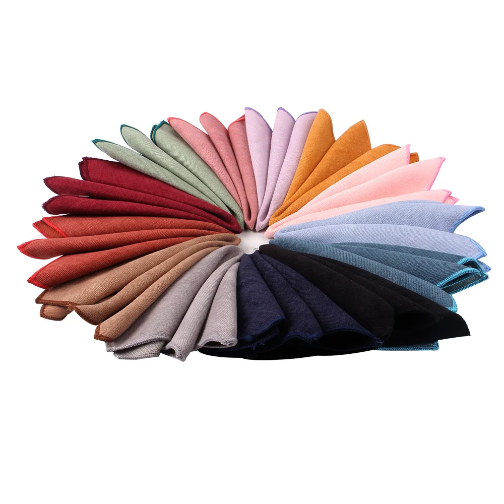 Mouchoir de poche en coton pour hommes, mouchoir mouchoir carré imbibé, serviettes décontractées, écharpes de fête, olympiques monochromes
