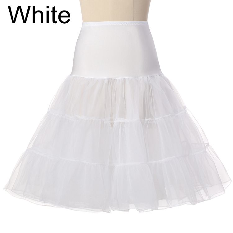 Free Short Organza Halloween Petticoat Crinoline Vintage Wedding Bridal Petticoat for Wedding Dresses Underskirt Rockabilly Tutu