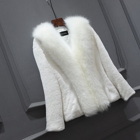 Elegant Faux Fur Coat Mink Fur Coat อบอุ่นแขนยาวหญิง Outerwear ฤดูใบไม้ร่วงฤดูหนาวแจ็คเก็ต Overcoat