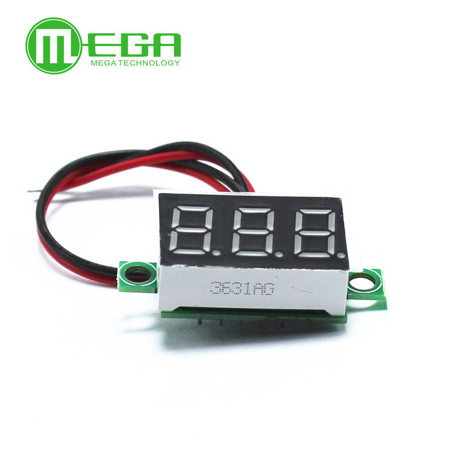 0,36 zoll Grün Zweite linie präzision dc digital voltmeter kopf LED digital voltmeter DC 4,5 V30V