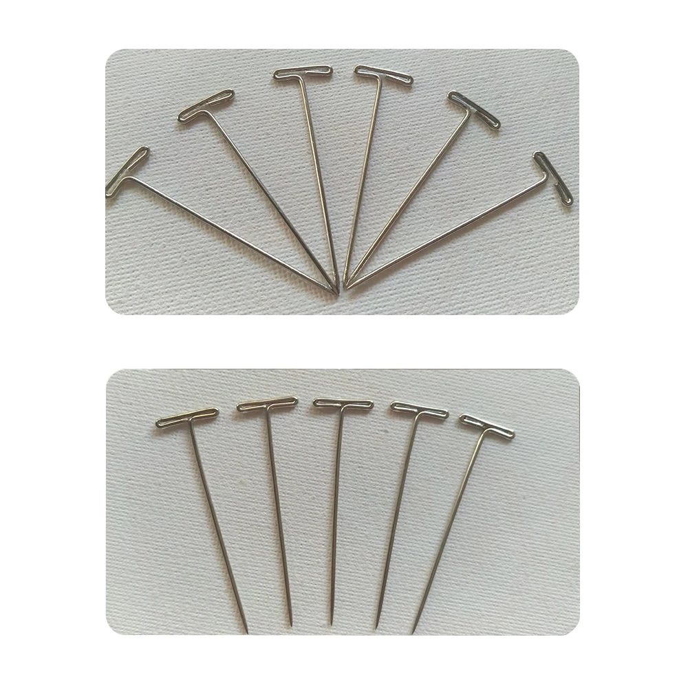 50 Miếng Tóc Giả T Chân Cho Giữ Tóc Giả Bạc 32Mm T-Chân Dụng Cụ Tạo Kiểu Cho Tóc Giả Hiển Thị phố Cũ