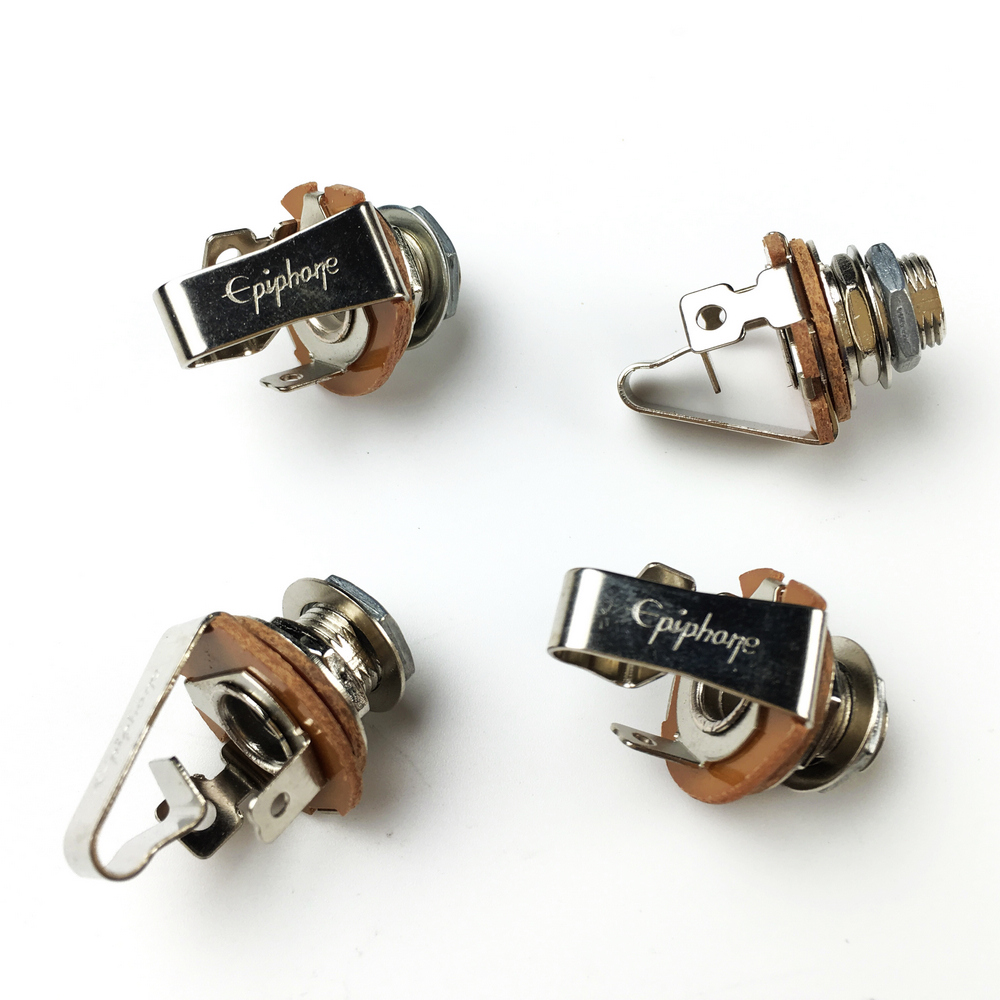 1 pieza Epiphone genuino 6,35mm conector mono hembra para bajo de guitarra eléctrica EPI