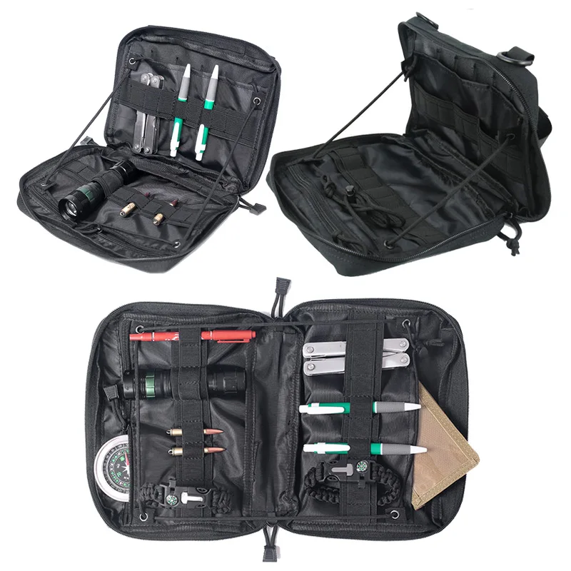 Kit de herramientas, bolsa táctica, mochila MOLLE, bolsa para deportes al aire libre, bolsa de nailon 1000D impermeable multifunción, bolsa para Kit de herramientas médicas