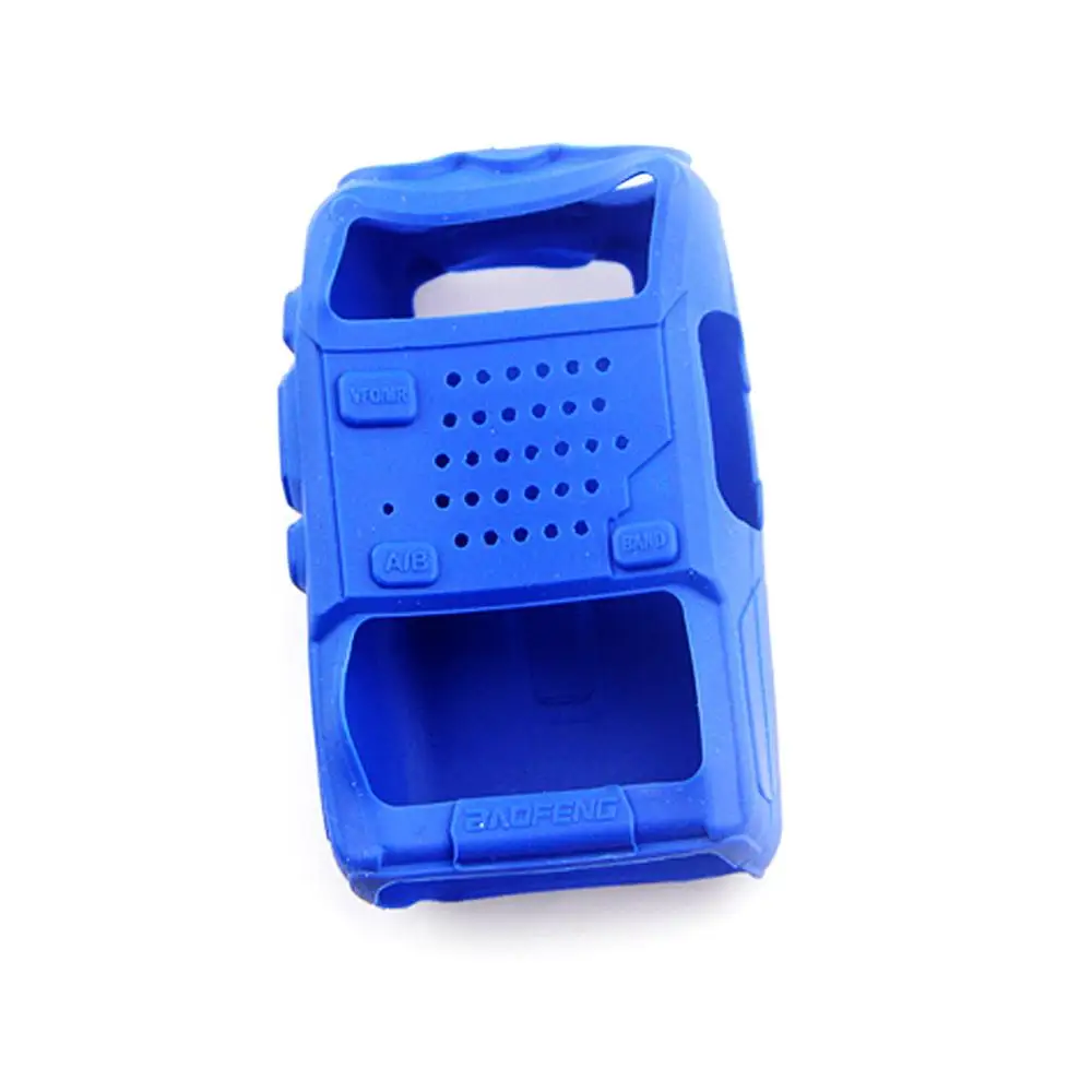 Funda para Baofeng UV-5R UV5R UV5RA UV-5RE Plus F8 funda protectora Walkie Talkie protección de Radio bidireccional silicona suave