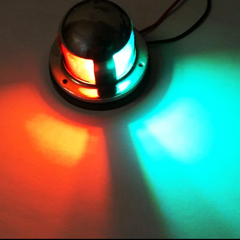 1 Chiếc SU304 Thuyền Dẫn Đường 12V 24V Mềm Du Thuyền Mạn Phải Và Cổng Xanh & Đỏ LED Chống Thấm Nước