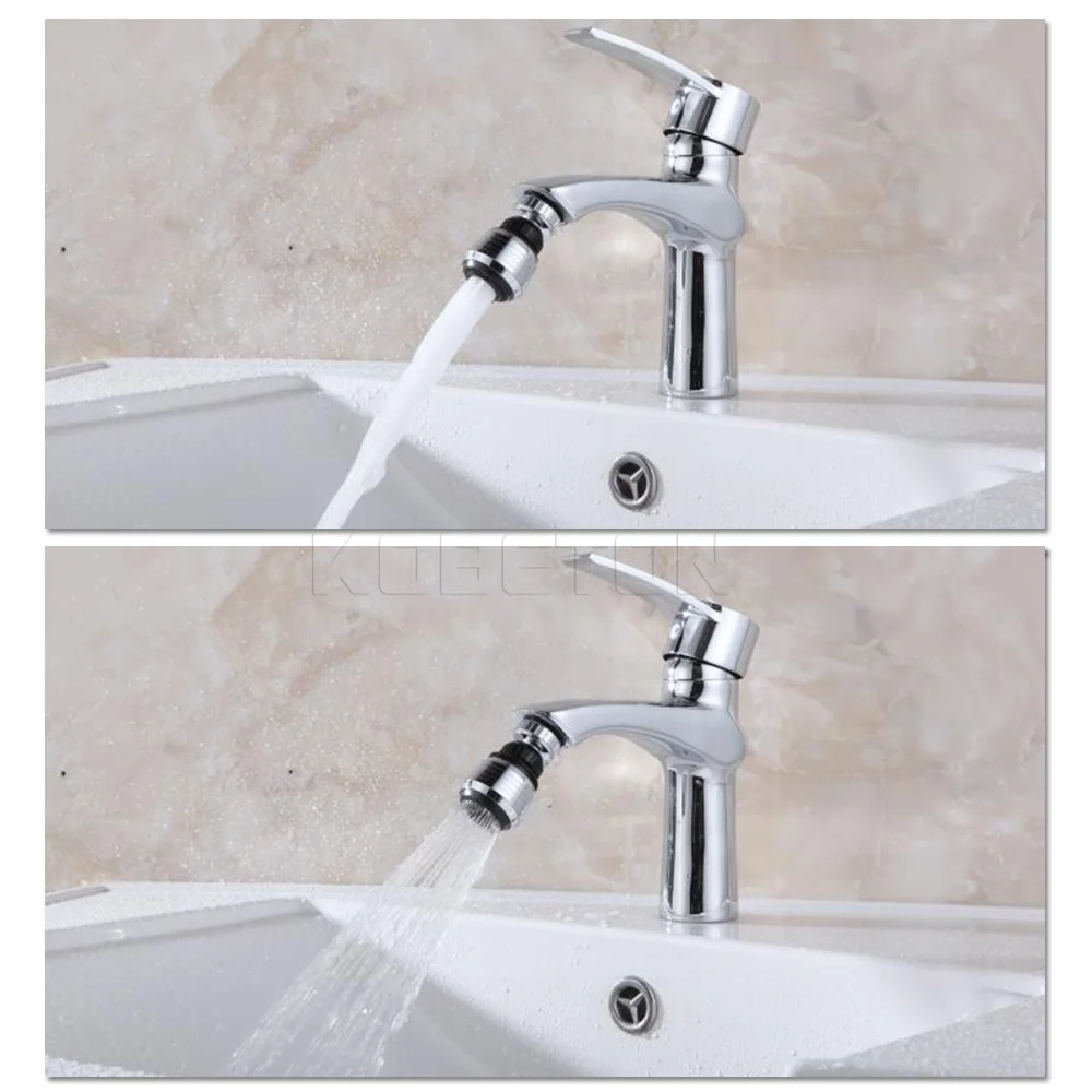 Boyage 360 หมุนก๊อกน้ําห้องครัว Bubbler น้ําหมุนหัวอะแดปเตอร์ Water Saving TAP Connector Diffuser ก๊อกน้ํามัลติฟังก์ชั่น