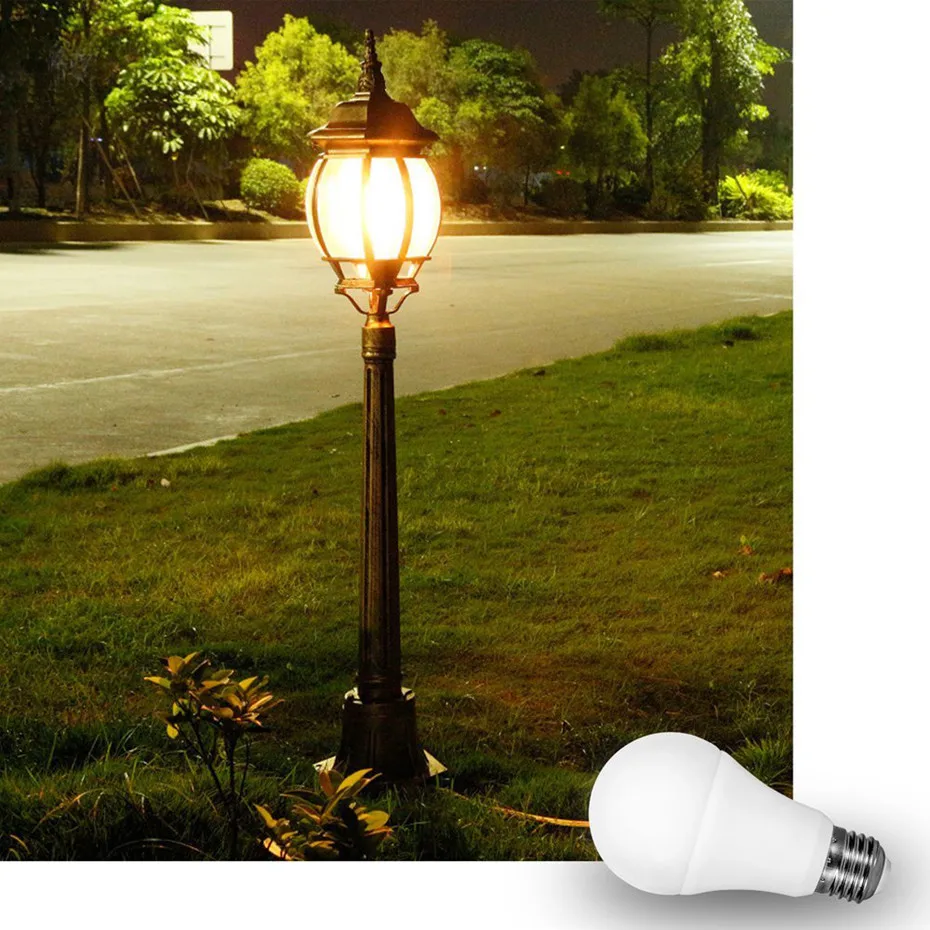 85-265v e27 LED-Sensor lampe Lampe ip44 10w 15w automatische Dämmerung bis zum Morgengrauen LED Tag Nacht Lichtsensor Lampe für zu Hause Veranda Flur
