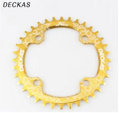Deckas 104BCD Vòng Hẹp Rộng Chainring MTB Xe Đạp Xe Đạp 104BCD 32T 34T 36T 38T Crankset răng Tấm Phần 104 BCD