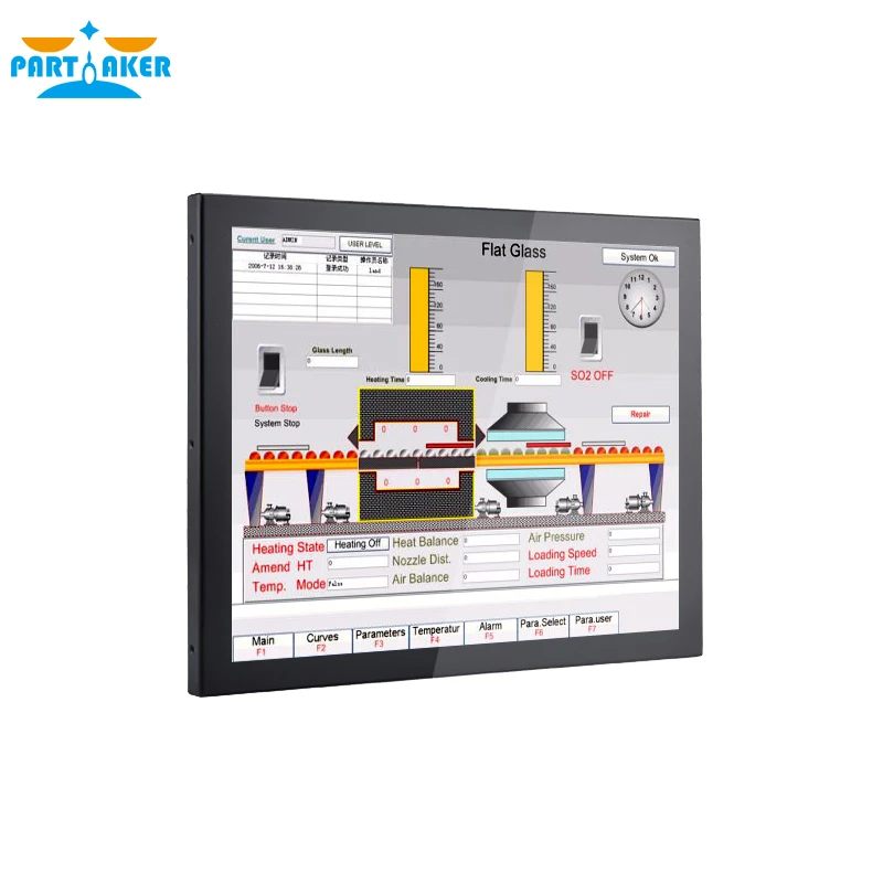 Fanless All In One Computer 19 Inch Made-In-China 5 Wire Resistive Touch Screen Intel J1900 Quad Core Partaker Elite Z16