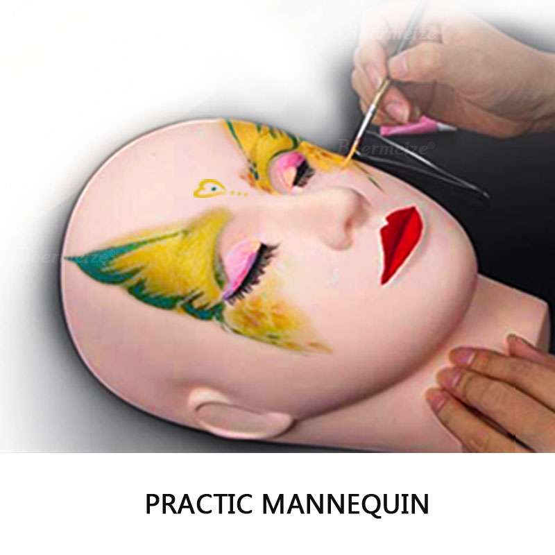 Tête de Mannequin pour Extensions de Cils, Modèle d'Entraînement pour les Yeux Fermés, pour le Énergie, le Maquillage