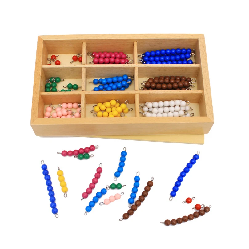 Đồ Chơi Trẻ Em Montessori Chất Liệu Gỗ Giáo Dục Đồ Chơi Nhiều Màu Sắc Máy Kiểm Tra Bảng Hạt Đồ Chơi Toán Học Thời Thơ Ấu Mầm Non Đào Tạo