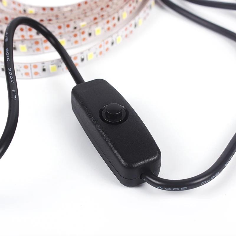 USB-LED-Streifenlichter 2835, DC 5 V, mit Schalter, flexibles Lampenband, Band, TV, Desktop-Computer, Bildschirm, Hintergrundbeleuchtung, Heimdekoration