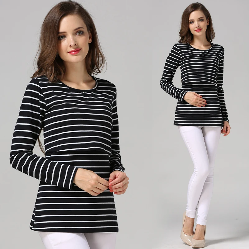 感情ママファッション妊娠マタニティ服マタニティトップス/Tシャツ授乳シャツ授乳トップス妊婦用