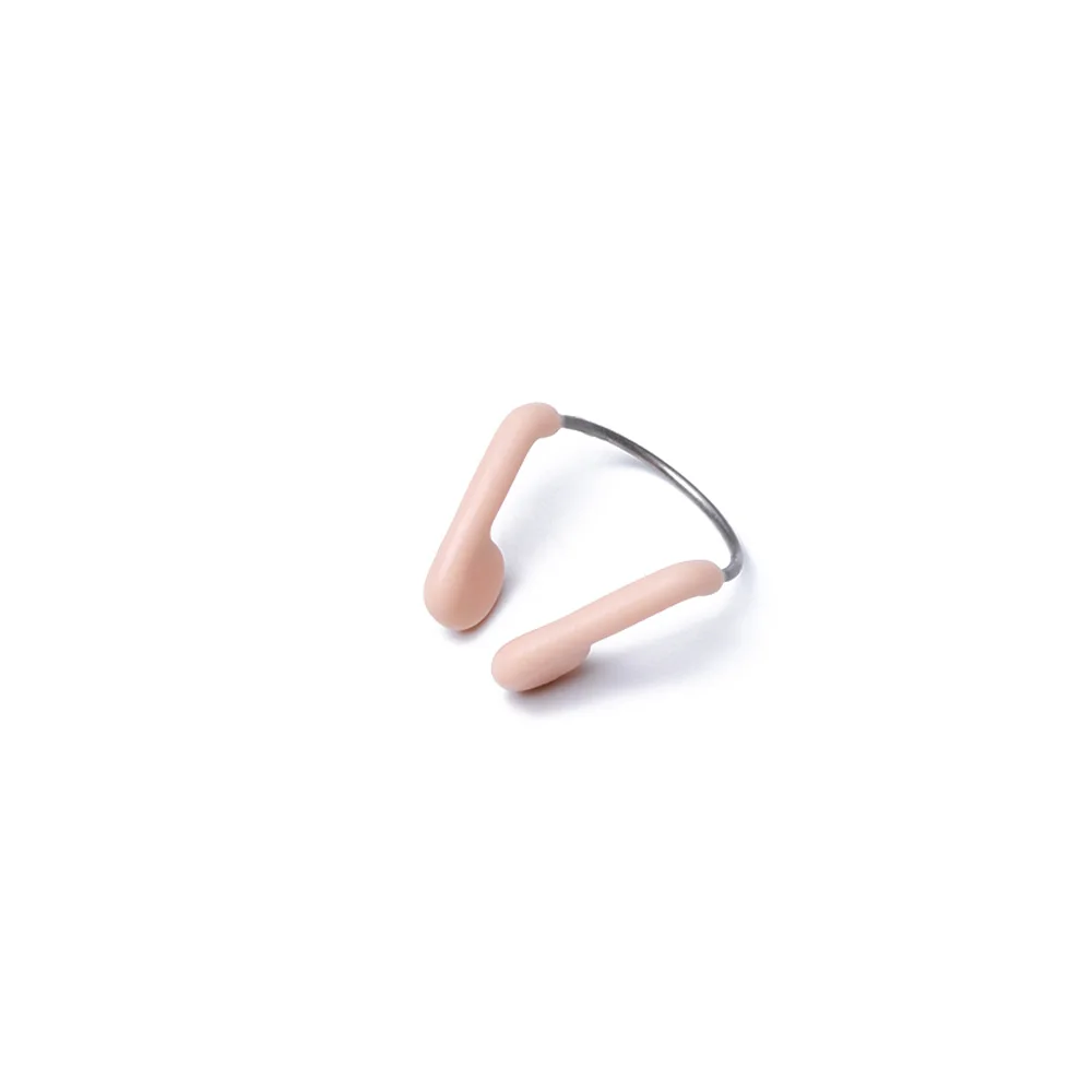 1PC Soft ซิลิโคนว่ายน้ำคลิปจมูกทนทานไม่มีปรับสแตนเลสสำหรับดำน้ำอุปกรณ์กีฬา