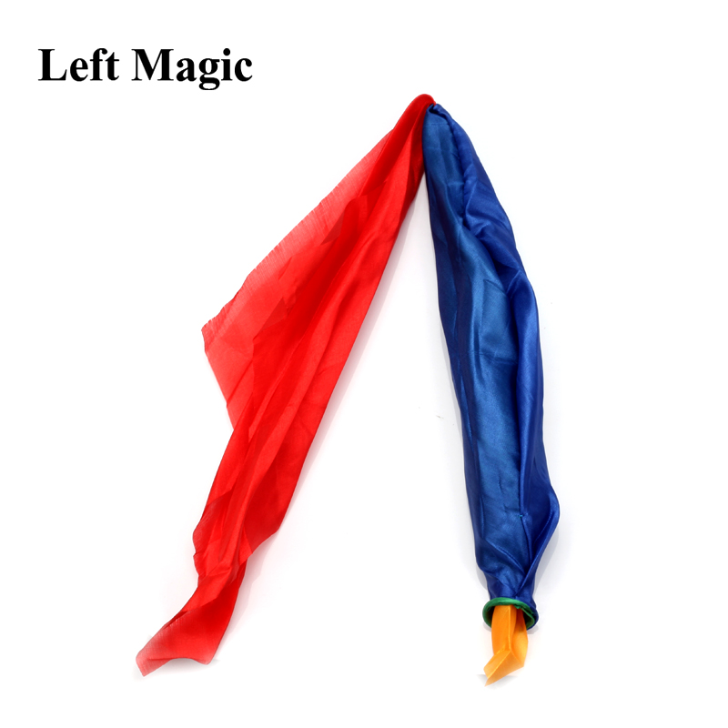 Truco de magia de seda vinculado que cambia de Color, bufanda de seda para truco de magia de Mr. Magic, accesorios de broma, herramientas de 22cm * 22cm E3117