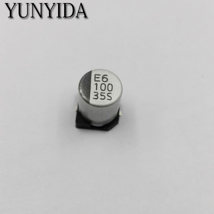 20 piezas SMD 50V 35V 25V 16V 10V 100UF 220UF 47UF 33UF 22UF 10UF 4,7UF 2,2UF 1UF condensador electrolítico de aluminio