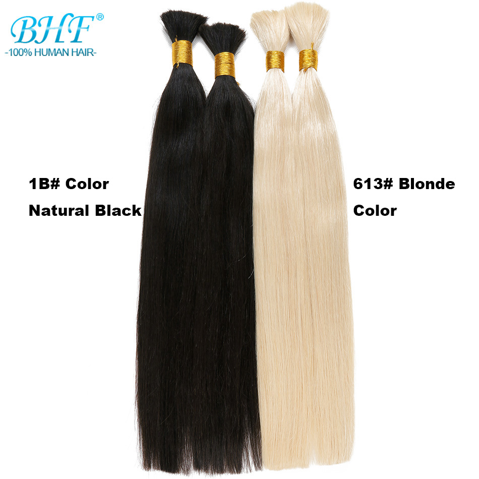 BHF Echthaar zum Flechten, für Zöpfe, kein Schuss, vietnamesisches Original-Menschenhaar, zum Flechten, 100 g