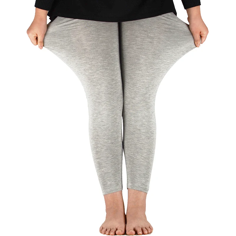 AZUE カジュアル女性レギンスワークアウト竹繊維高弾性レギンスレディースプラスサイズ 7XL レギンスパンツフィットネススリムレギンス