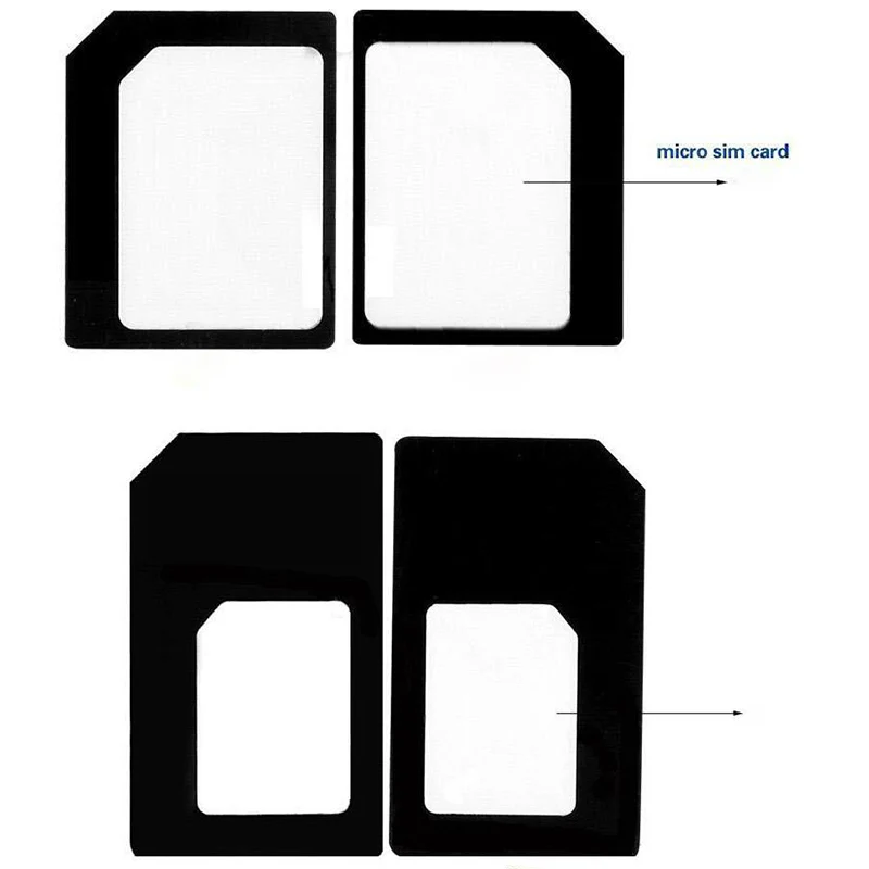 Nano SIM Adapter 4 Trong 1 Micro Sim Adapter Với Đẩy Pin Chìa Khóa Bán Lẻ Bộ Sản Phẩm Dành Cho iPhone 5/5/5S/6/6S/Samsung