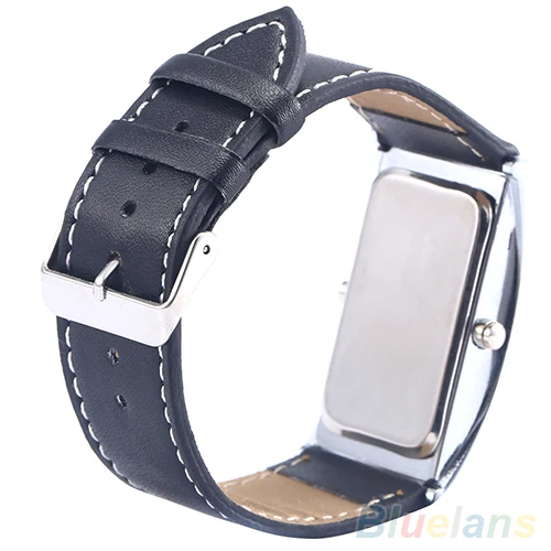Hombres Mujeres Arco puente estilo LED Digital fecha imitación correa de cuero reloj de pulsera electrónica reloj caliente moda Casual dropshipping