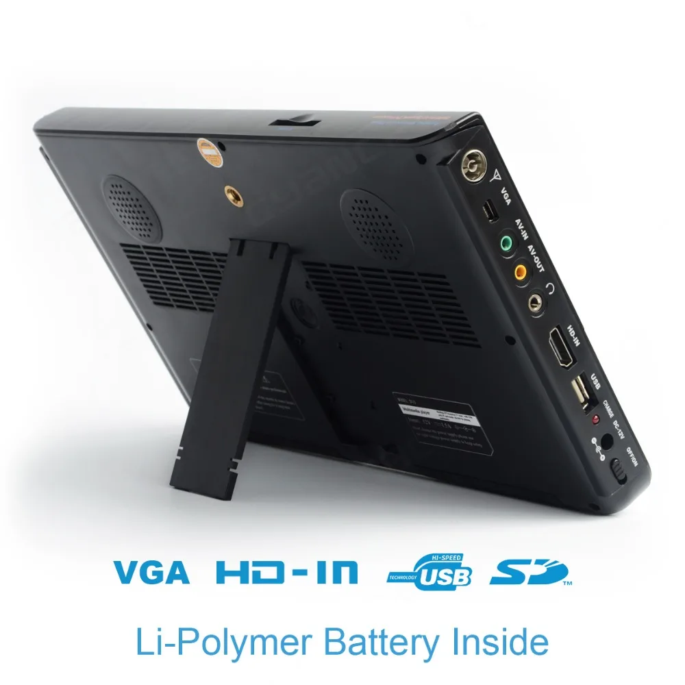 LEADSTAR 10นิ้ว HD ทีวีขนาดพกพา DVB-T2 ATSC ISDB-T Tdt Digital และ Analog Mini ขนาดเล็กโทรทัศน์สนับสนุน USB SD MP4 h.265 AC3