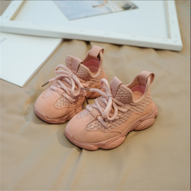 2022 Mới Xuân Thu Giày Trẻ Em Unisex Tập Đi Cho Bé Trai Bé Gái Giày Sneaker Lưới Thời Trang Trẻ Em Giày 21-30