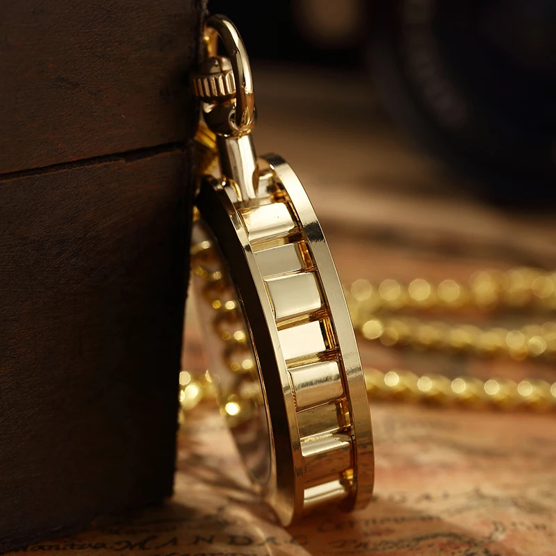 หรูหราโบราณ Skeleton Mechanical นาฬิกาพ็อกเก็ตนาฬิกาผู้ชาย Steampunk Mechanical Fob นาฬิกานาฬิกาจี้ Hand-winding Relogio De Bolso