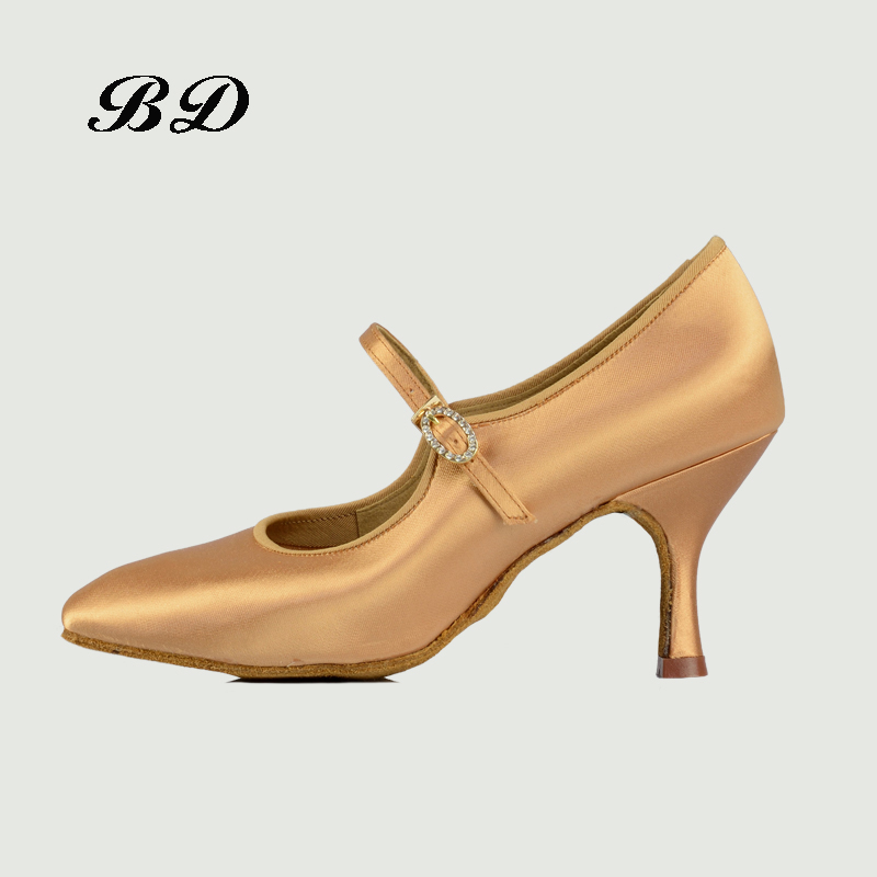 Zapatos de baile con hebilla de perforación para mujer, zapatos latinos de salón, suela resistente al desgaste, desodorante de absorción de sudor BD 137, oferta