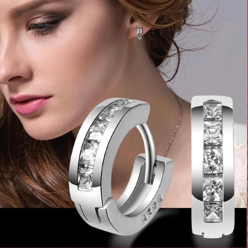 Orecchini-Pendientes de cristal para Mujer, aretes de zirconia, joyería