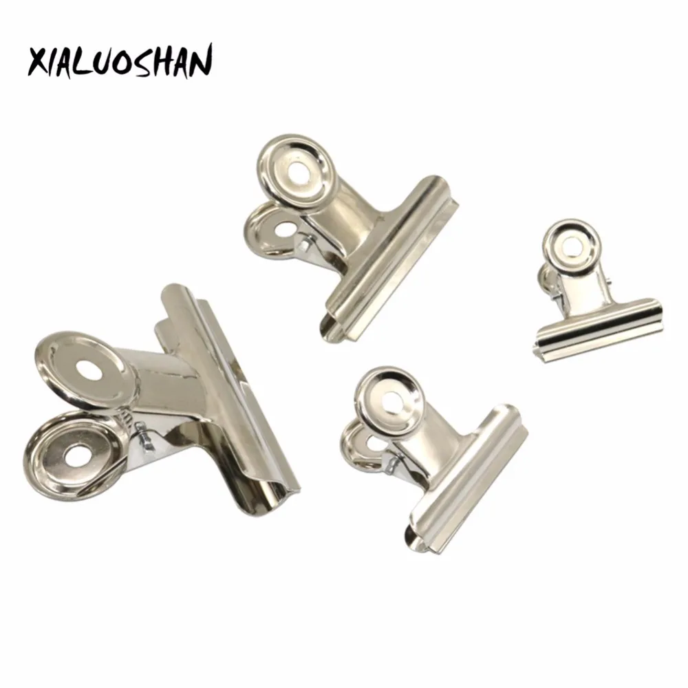 10 Chiếc Kim Loại Hóa Đơn Kẹp Bạc Bulldog Kẹp Thép Không Gỉ Vé Kẹp Đồ Văn Phòng Phẩm Tờ Tiền Kim Loại Kẹp Văn Phòng Đồ Dùng Học Tập