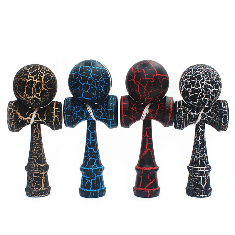Gran oferta de juguetes de madera para deportes al aire libre, pelotas de juguete Kendama, diseño colorido de madera de haya para niños y adultos, deportes de pelota al aire libre