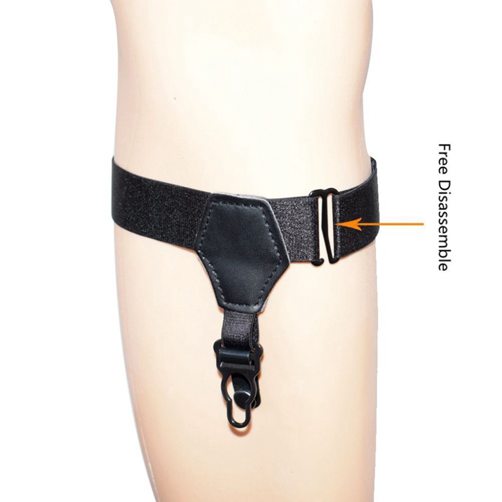 Calcetines ajustables para hombre, liguero de boca de pato, tirantes, Cinturón de sujeción