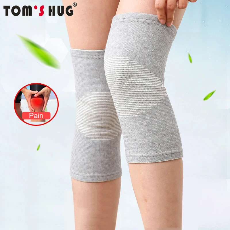 1 Cái Đầu Gối Ấm Hỗ Trợ Nẹp Của Tom Ôm Chân Viêm Khớp Chấn Thương Tay Co Băng Đầu Gối Lót Than Dệt Kim Khuỷu Tay kneePad