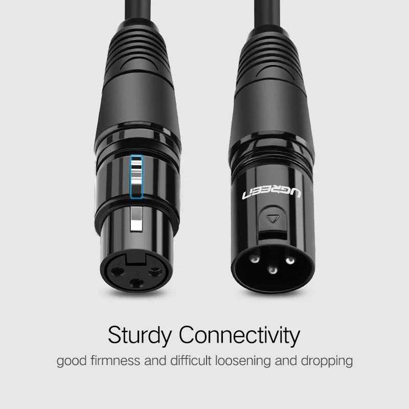 Ugreen Cáp XLR Micro Hát Karaoke Âm Thanh Pháo Cáp Cắm XLR Nối Dài Mikrofon Cáp Cho Trộn Âm Thanh Khuếch Đại XLR Dây