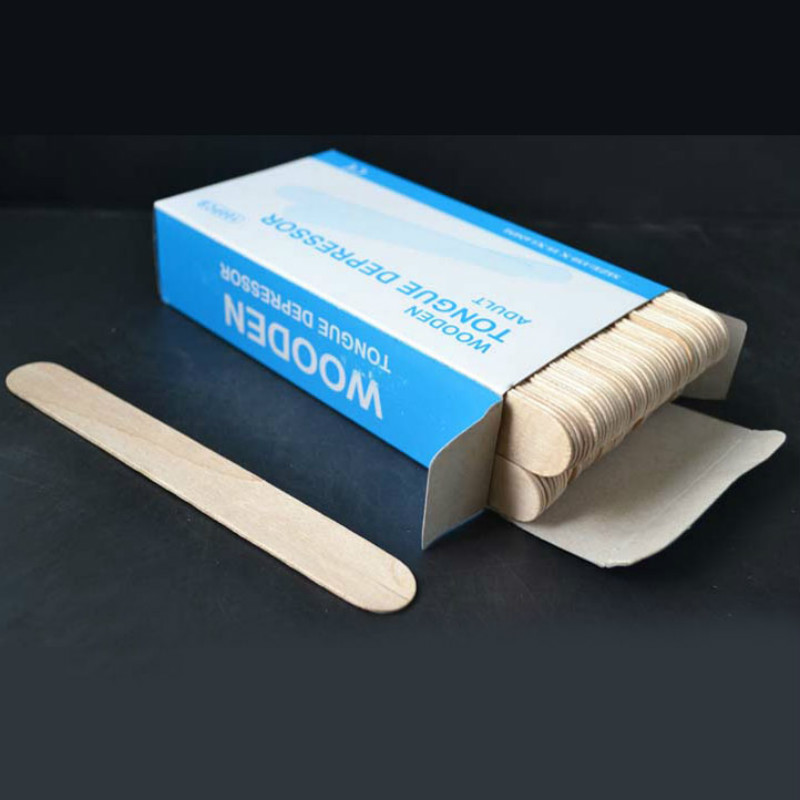 50 ピース/ロット木製ワックスがけワックスへら舌圧子使い捨て竹スティックタトゥーワックス医療スティック美容健康ツール