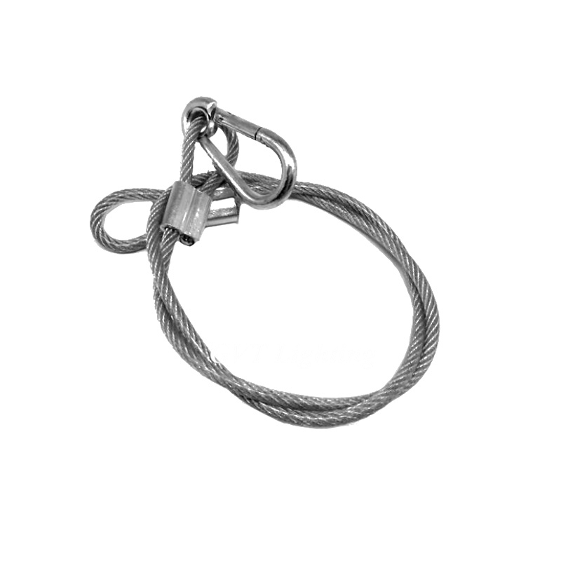 25 ピース/ロット高品質 60 センチメートル長ステージライト安全ロープケーブル/安全ワイヤーステージライトセキュリティ 60 センチメートル長