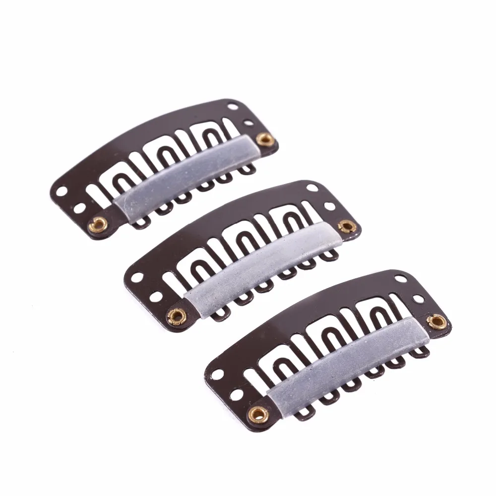Bộ 50 32Mm Hình Chữ U Tóc Giả Kẹp Với Ốp Lưng Cho Tóc Phụ Kiện Dụng Cụ