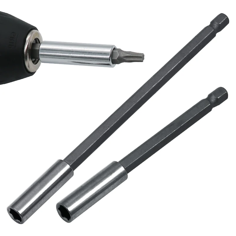 1/4 Hex Shank Quick Release สว่านไฟฟ้าไขควงแม่เหล็กผู้ถือ Bit 60 มม. 75 มม. 100 มม. 150 มม.