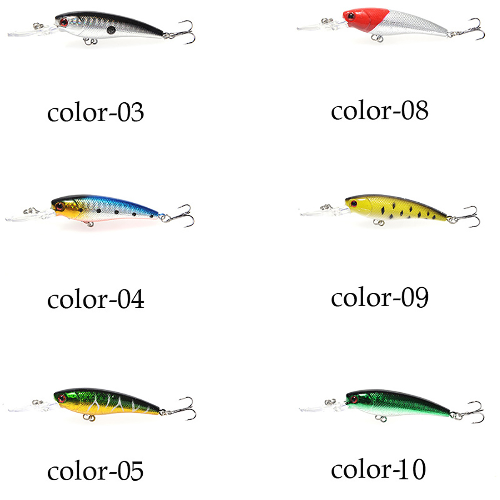 Set 10 Buah Umpan Pancing Ikan Kecil Umpan Keras 10 Warna 9Cm 7G